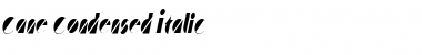 Download Cane Condensed Italic Font Title Preview