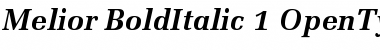 Download Melior Bold Italic Font