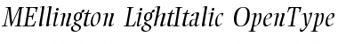 Download Ellington Light Italic Font Title Preview