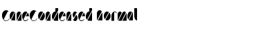 Download CaneCondensed Normal Font Title Preview