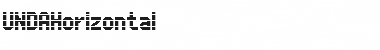 Download UNDAHorizontal Regular Font Title Preview