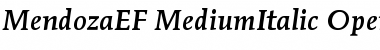 Download MendozaEF Font