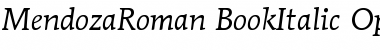 Download ITC Mendoza Roman Book Italic Font Title Preview