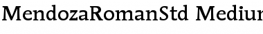 Download ITC Mendoza Roman Std Medium Font Title Preview