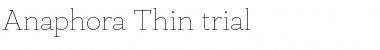 Download Anaphora Trial Thin Font Title Preview