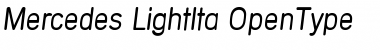 Download Mercedes-LightIta Regular Font Title Preview