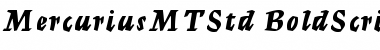 Download Mercurius MT Std Bold Script Font Title Preview