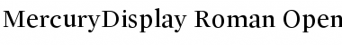 Download Mercury Display Roman Font Title Preview