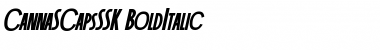 Download CannaSCapsSSK BoldItalic Font Title Preview