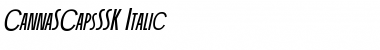 Download CannaSCapsSSK Italic Font Title Preview