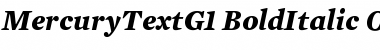 Download Mercury Text G1 Bold Italic Font