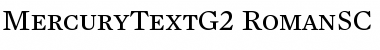 Download Mercury Text G2 Roman SC Font Title Preview