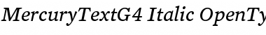 Download Mercury Text G4 Italic Font Title Preview