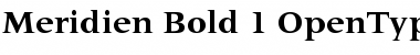 Download Meridien Bold Font Title Preview