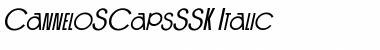 Download CanneloSCapsSSK Italic Font Title Preview