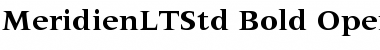 Download Meridien LT Std Bold Font Title Preview