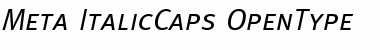 Download Meta ItalicCaps Font