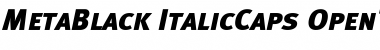 Download Meta Black Caps Italic Font