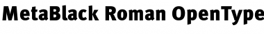 Download Meta Black Roman Font Title Preview