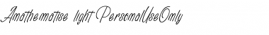 Download Anathematise light_PersonalUseOnly Regular Font Title Preview