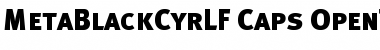 Download MetaBlackCyrLF-Caps Regular Font