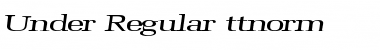 Download Under Regular Font Title Preview