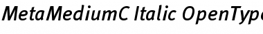 Download MetaMediumC Italic Font