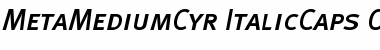 Download MetaMediumCyr-ItalicCaps Regular Font