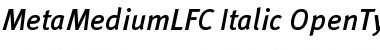 Download MetaMediumLFC Italic Font