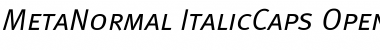 Download Meta Normal Caps Italic Font