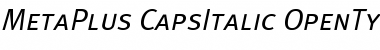 Download MetaPlus CapsItalic Font