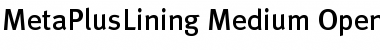 Download MetaPlusLining Medium Font