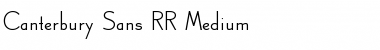Download Canterbury Sans RR Medium Font Title Preview