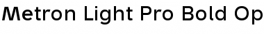 Download Metron Light Pro Bold Font