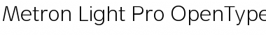 Download Metron Light Pro Regular Font