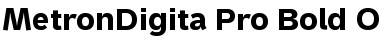 Download MetronDigita Pro Bold Font