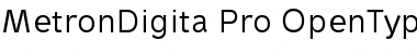 Download MetronDigita Pro Regular Font