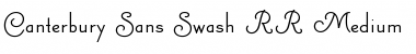 Download Canterbury Sans Swash RR Medium Font Title Preview