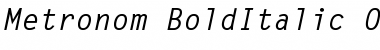 Download Metronom-BoldItalic Regular Font