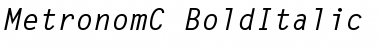 Download MetronomC Bold Italic Font