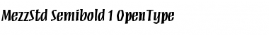 Download Mezz Std Semibold Font Title Preview