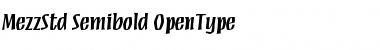Download Mezz Std Semibold Font Title Preview