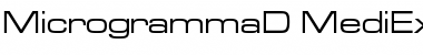 Download Microgramma D Medium Extended Font