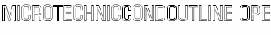 Download Micro TechnicCondOutline Font