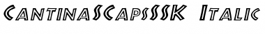 Download CantinaSCapsSSK Italic Font Title Preview