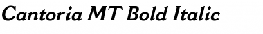 Download Cantoria MT Bold Italic Font Title Preview
