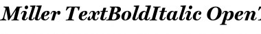 Download Miller Text Bold Italic Font