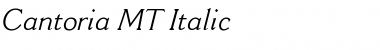 Download Cantoria MT Italic Font Title Preview