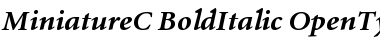 Download MiniatureC Bold Italic Font