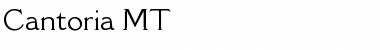 Download Cantoria MT Regular Font Title Preview